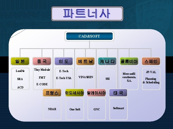 CAD&SOFT 일본 중국 인도 Lan. Dic Tiny Module E-Tech SRA ACD FMT 베트남 E-Tech