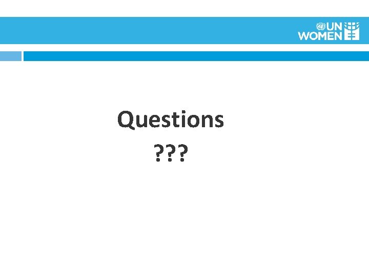 Questions ? ? ? 