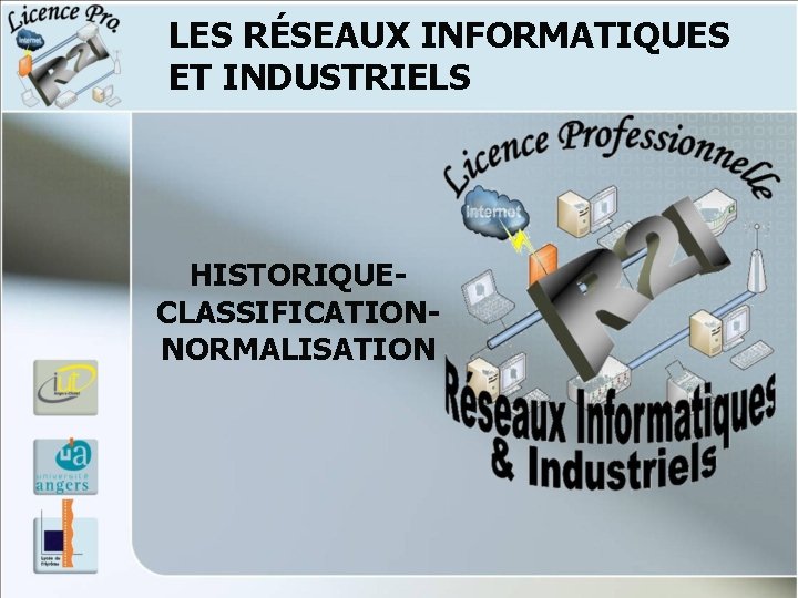 LES RÉSEAUX INFORMATIQUES ET INDUSTRIELS HISTORIQUECLASSIFICATIONNORMALISATION LES RÉSEAUX INFORMATIQUES ET INDUSTRIELS HISTORIQUECLASSIFICATIONNORMALISATION