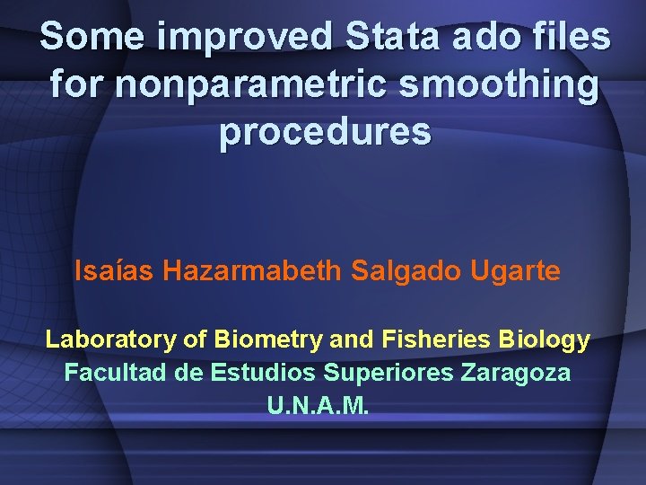 Some improved Stata ado files for nonparametric smoothing