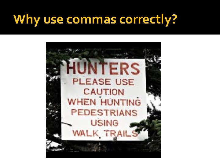 Why use commas correctly? Why use commas correctly?