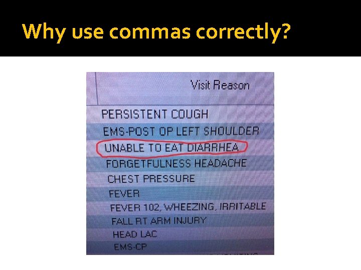 Why use commas correctly? Why use commas correctly?