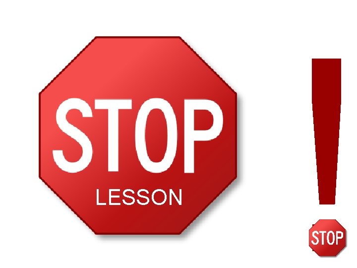 LESSON What is a stop lesson S Spend