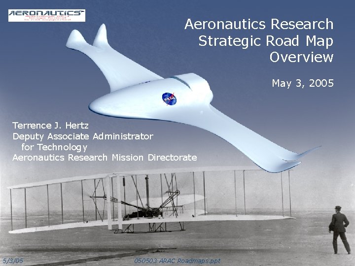 Aeronautics Research Strategic Road Map Overview May 3, 2005 Terrence J. Hertz Deputy Associate