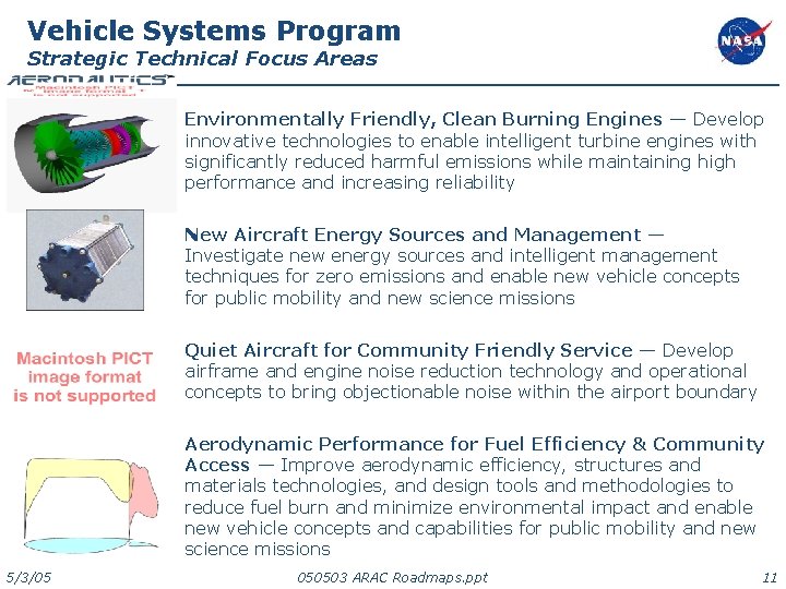 Vehicle Systems Program Strategic Technical Focus Areas Environmentally Friendly, Clean Burning Engines — Develop