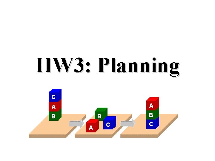 HW 3: Planning 