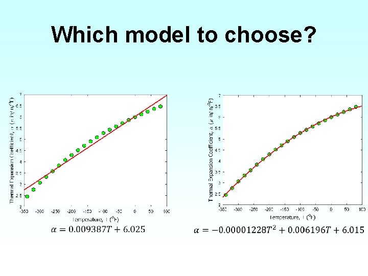 Which model to choose? 