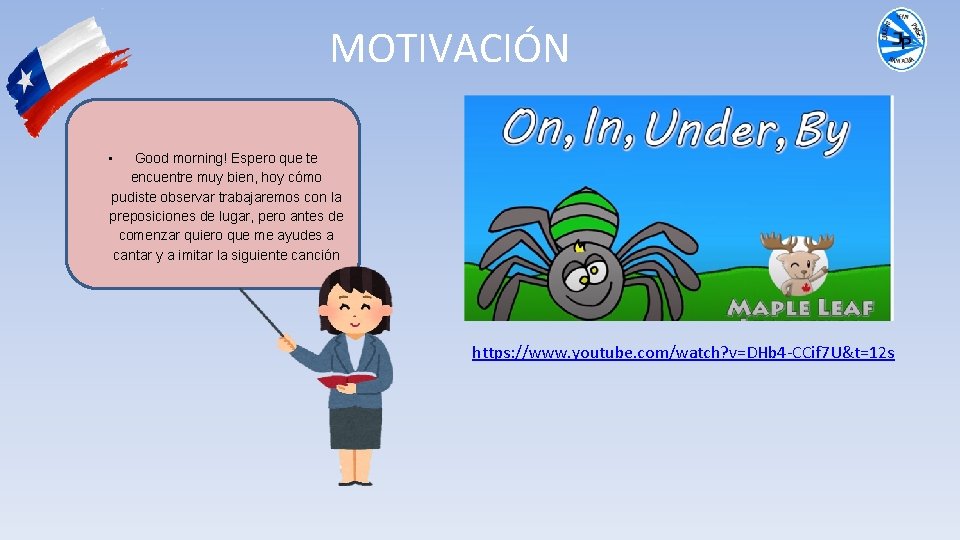 MOTIVACIÓN • Good morning! Espero que te encuentre muy bien, hoy cómo pudiste observar