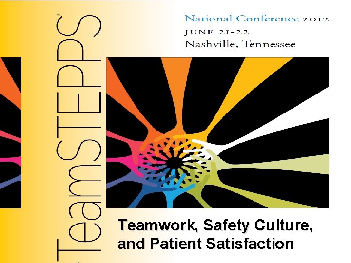 Teamwork, Safety Culture, and Patient Satisfaction 1 1 