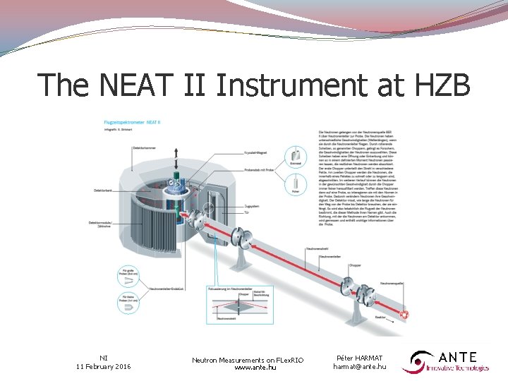 The NEAT II Instrument at HZB NI 11 February 2016 Neutron Measurements on FLex.