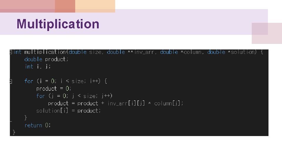Multiplication 