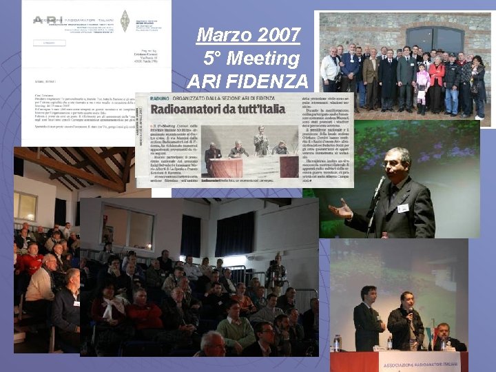 Marzo 2007 5° Meeting ARI FIDENZA 