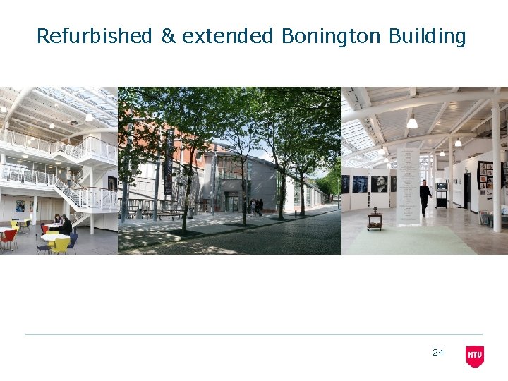 Refurbished & extended Bonington Building 24 