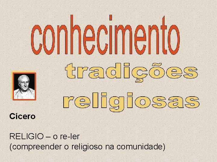 Cícero RELIGIO – o re-ler (compreender o religioso na comunidade) 