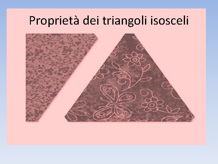 Proprietà dei triangoli isosceli 