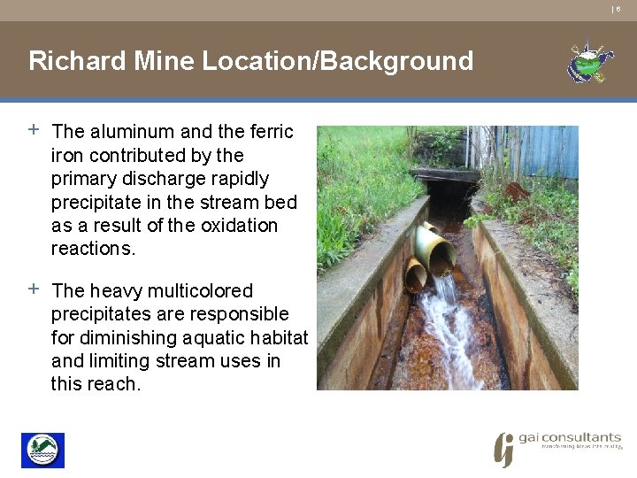 | 6 Richard Mine Location/Background + The aluminum and the ferric iron contributed by