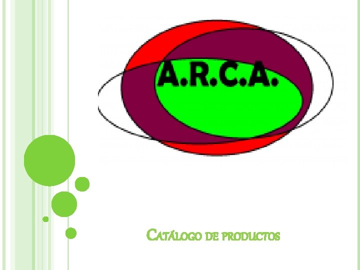 CATÁLOGO DE PRODUCTOS 