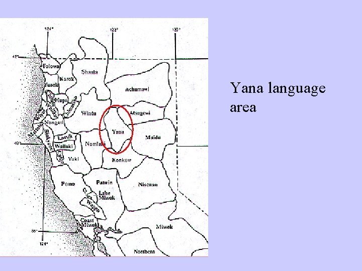 Yana language area 