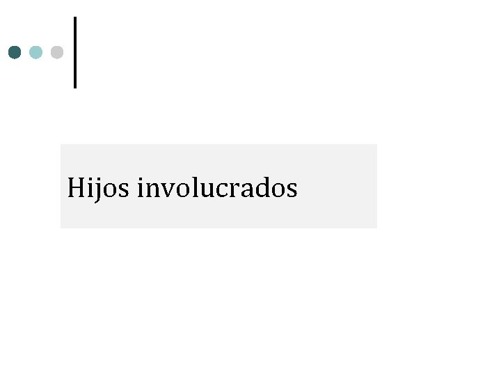 Hijos involucrados 