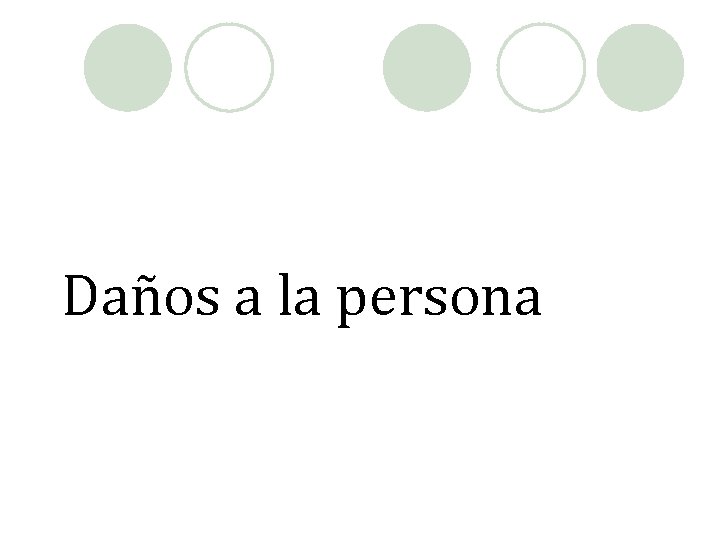 Daños a la persona 