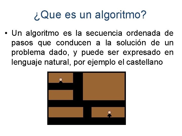 ¿Que es un algoritmo? • Un algoritmo es la secuencia ordenada de pasos que