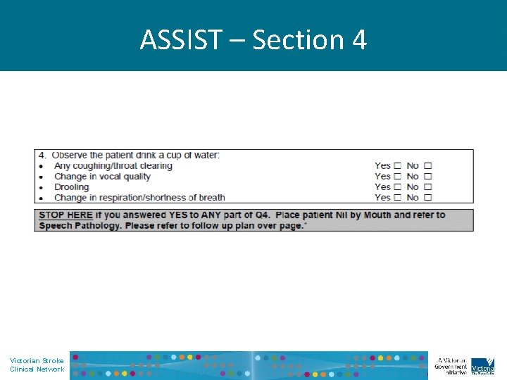 ASSIST – Section 4 Victorian Stroke Clinical Network 