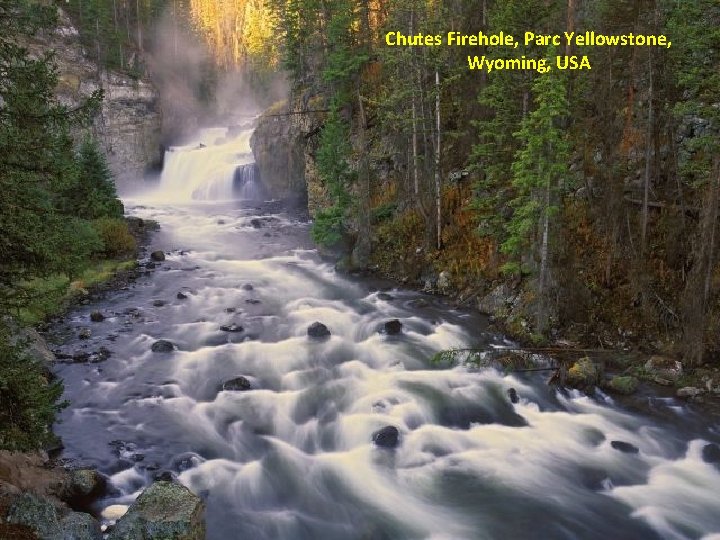 Chutes Firehole, Parc Yellowstone, Wyoming, USA 