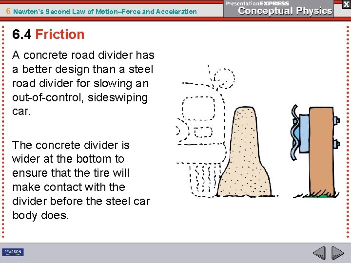 6 Newton’s Second Law of Motion–Force and Acceleration 6. 4 Friction A concrete road