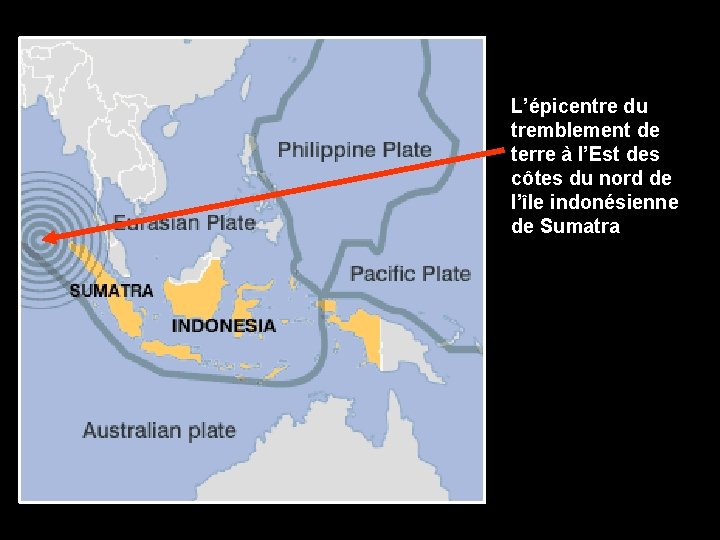 L’épicentre du tremblement de terre à l’Est des côtes du nord de l’île indonésienne