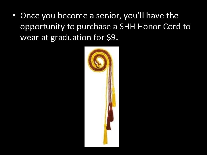  • Once you become a senior, you’ll have the opportunity to purchase a