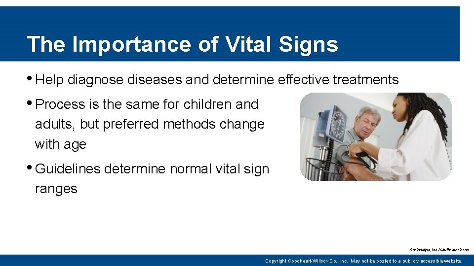The Importance of Vital Signs • Help diagnose diseases and determine effective treatments •