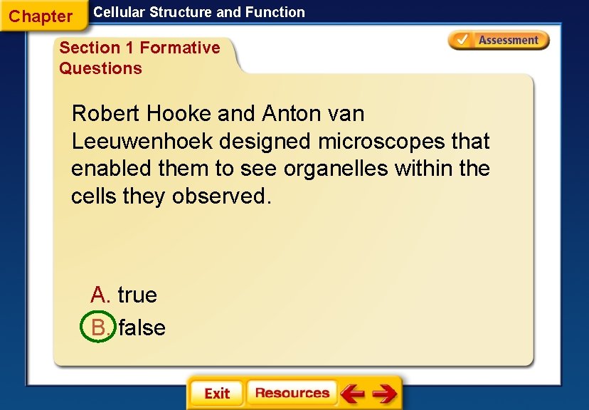 Chapter Cellular Structure and Function Section 1 Formative Questions Robert Hooke and Anton van