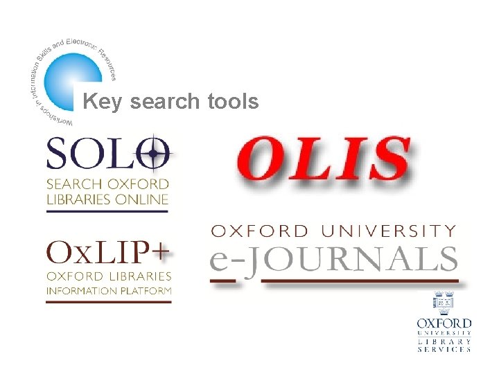 Key search tools 