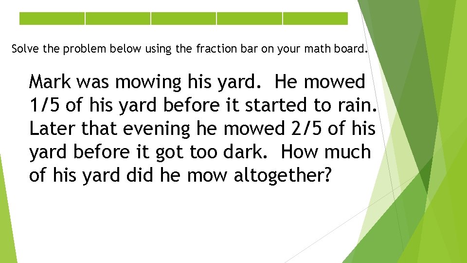 Unit 1 Lesson 1 Introducing the Math Board