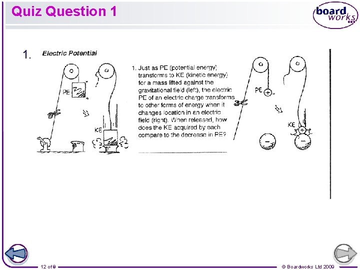 Quiz Question 1 1. 12 of 8 9 © Boardworks Ltd 2009 