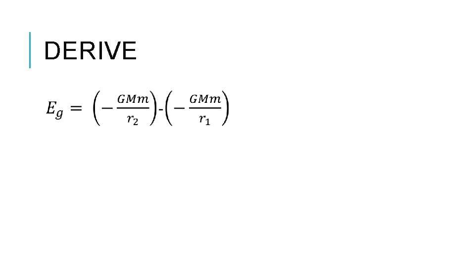 DERIVE 