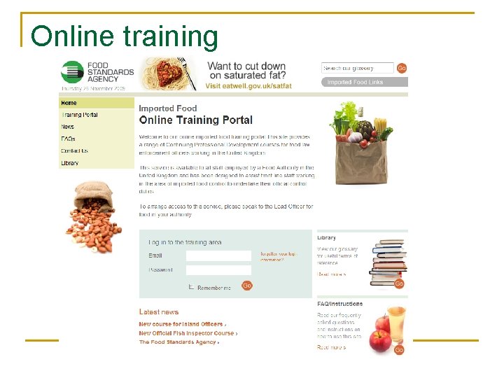 Online training Online training