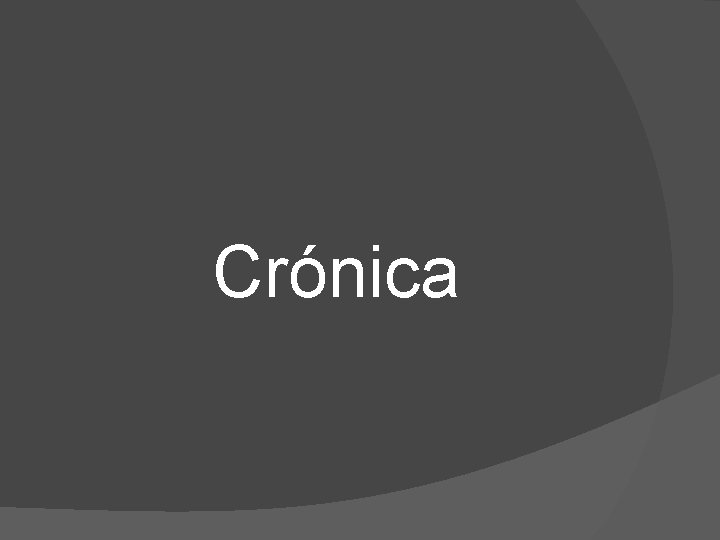 Crónica 