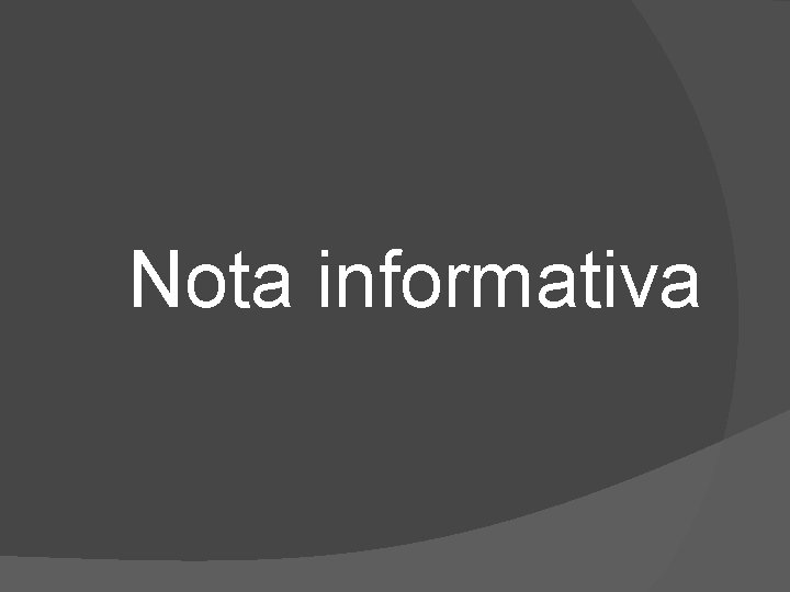 Nota informativa 