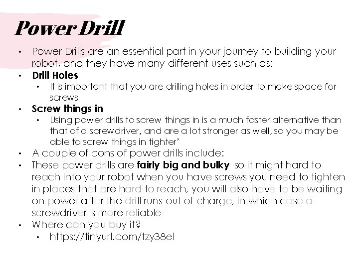 Power Drill • • Power Drills are an essential part in your journey to