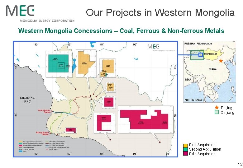 Our Projects in Western Mongolia Concessions – Coal, Ferrous & Non-ferrous Metals Beijing Xinjiang