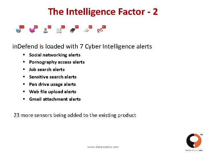 The Intelligence Factor - 2 in. Defend is loaded with 7 Cyber Intelligence alerts