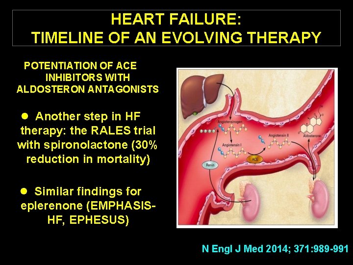 HEART FAILURE: TIMELINE OF AN EVOLVING THERAPY POTENTIATION OF ACE INHIBITORS WITH ALDOSTERON ANTAGONISTS