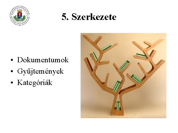 5. Szerkezete • Dokumentumok • Gyűjtemények • Kategóriák 