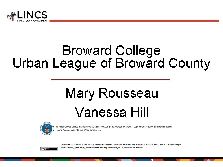 Broward College Urban League of Broward County Mary Rousseau Vanessa Hill 