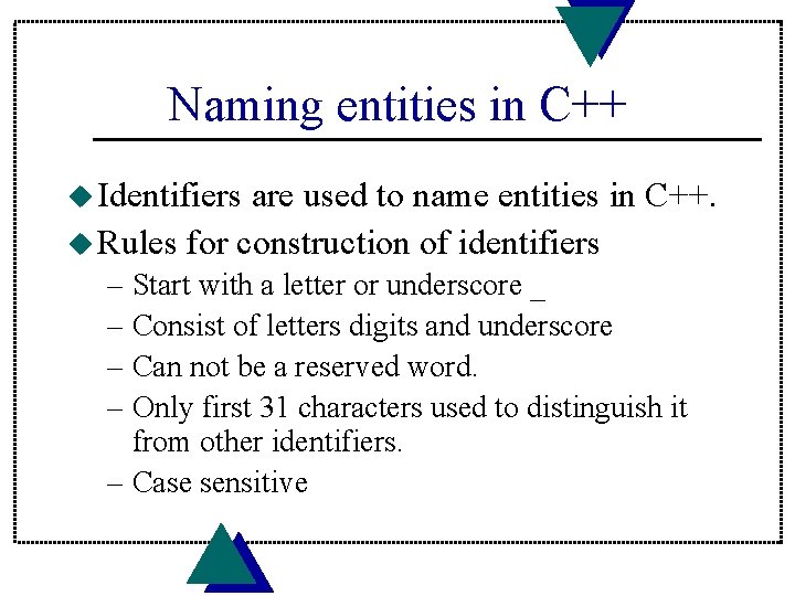 Chapter 3 Variables and Arithmetic Operations First Program