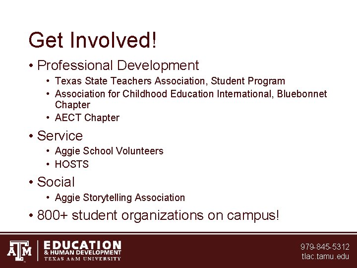 Get Involved! • Professional Development • Texas State Teachers Association, Student Program • Association Get Involved! • Professional Development • Texas State Teachers Association, Student Program • Association
