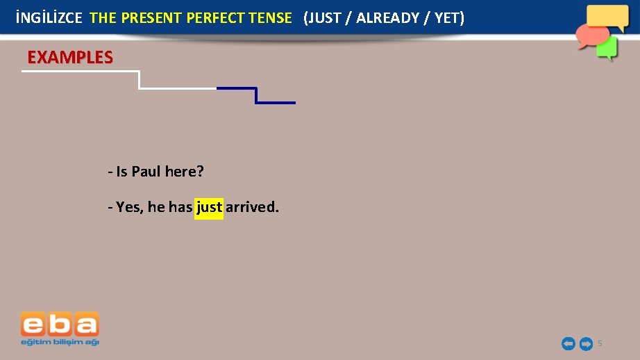 İNGİLİZCE THE PRESENT PERFECT TENSE (JUST / ALREADY / YET) EXAMPLES - Is Paul