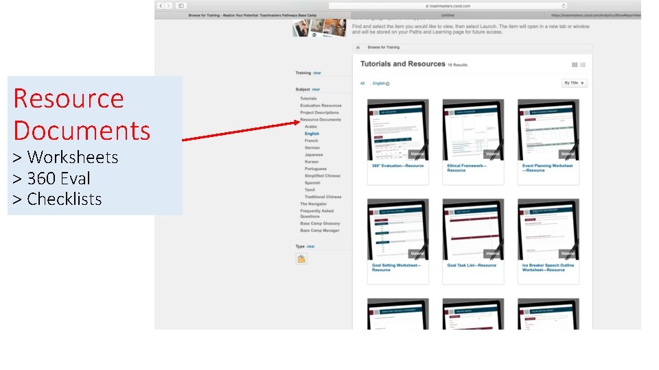 Resource Documents > Worksheets > 360 Eval > Checklists 
