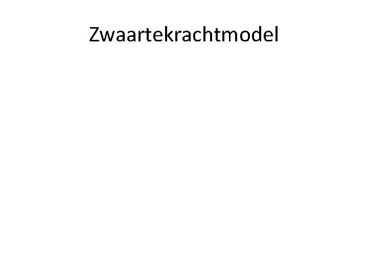 Zwaartekrachtmodel 